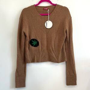 NWT NEW STAUD Weed Knit Sweater